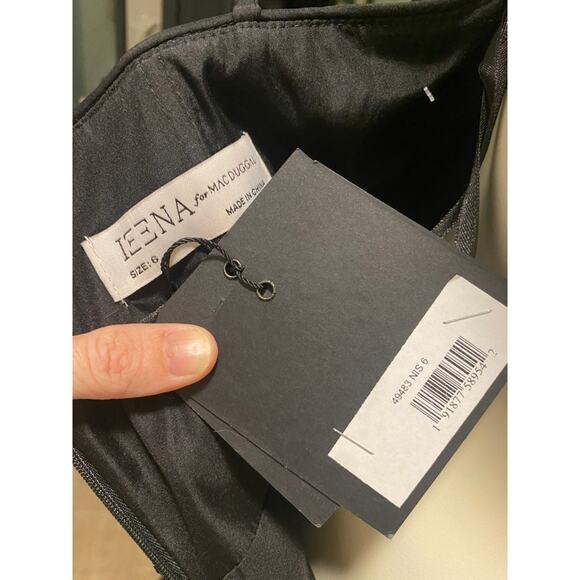 Mac Duggal V Neck Sequined Ball Gown Black 49483 - Picture 3 of 8